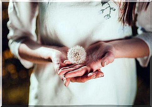 woman and flower