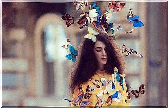 Girl-and-butterflies